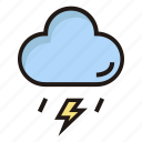 thunderstorm, cloud, flash, weather, forecast