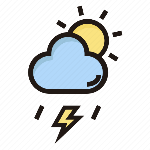 Thunderstorm, cloud, flash, weather, forecast icon - Download on Iconfinder