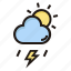 thunderstorm, cloud, flash, weather, forecast 