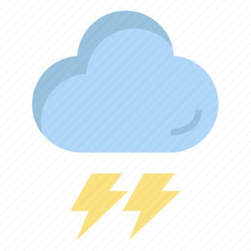 Lightning, thunder, storm, weather, climate, cloud icon - Download on Iconfinder