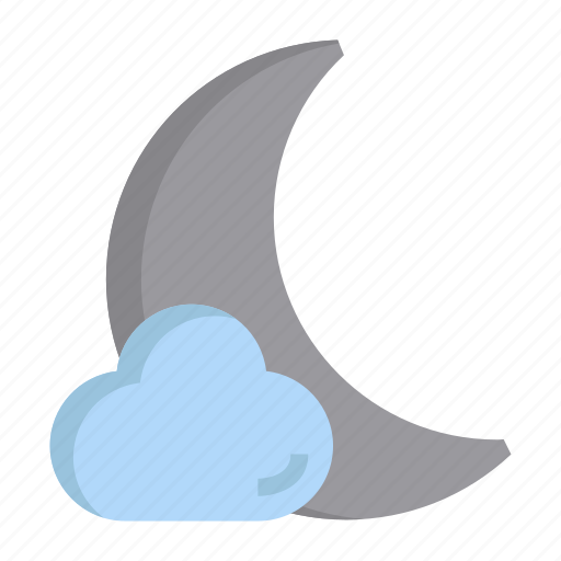 Moon, weather, cloud icon - Download on Iconfinder