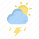 thunderstorm, weather, sun, cloud, forecast