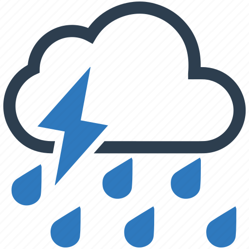 Cloud, rain, storm, thunderstorm, weather icon - Download on Iconfinder