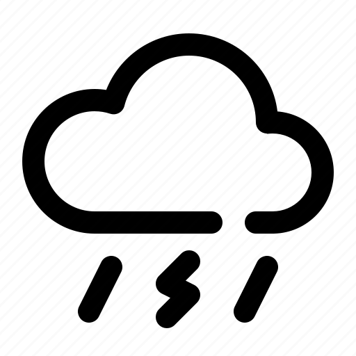 Thunderstorm, rain, cloud, weather icon - Download on Iconfinder