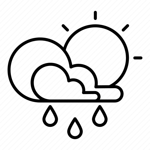 Rain, and, sun, cloud, waterdrop, weather icon - Download on Iconfinder