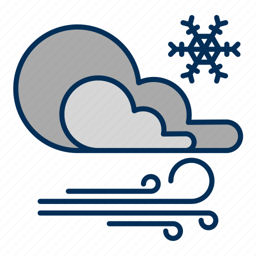 Snow, wind, cloud, cloudy, storm icon - Download on Iconfinder