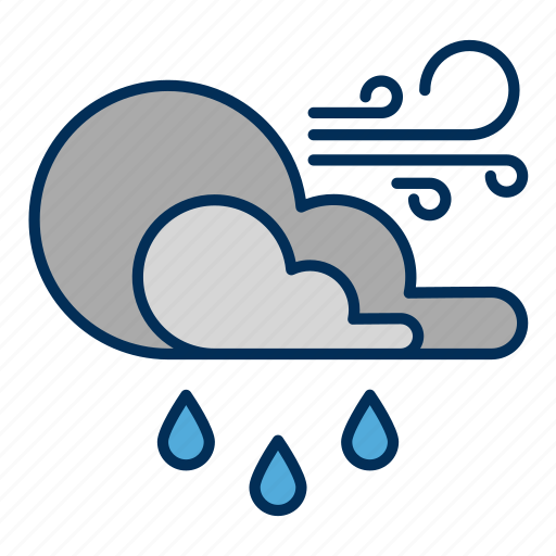 Wind, cloud, weather, waterdrop, water icon - Download on Iconfinder