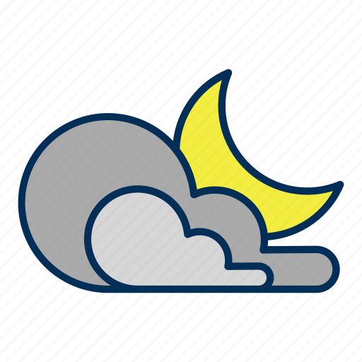 Night, weather, cloud, moon icon - Download on Iconfinder