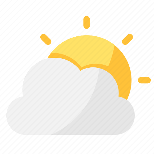 Cloudy, cloud, sun, weather icon - Download on Iconfinder
