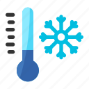 cold, thermometer, temperature, snowflake, winter