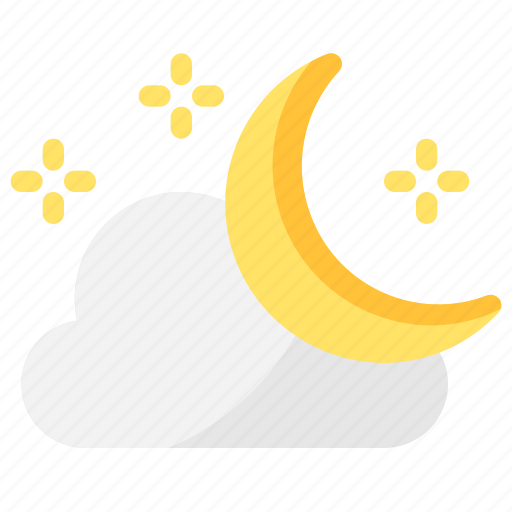 Night, cloud, weather, sun, crescent icon - Download on Iconfinder