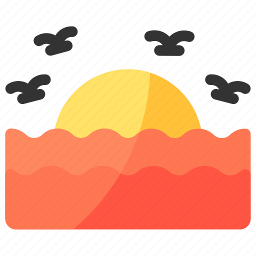 Sunset, sunrise, sun, weather icon - Download on Iconfinder