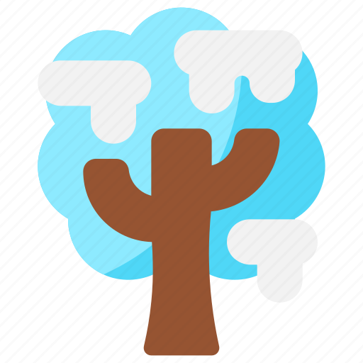 Winter, snow, cold, snowflake, tree icon - Download on Iconfinder