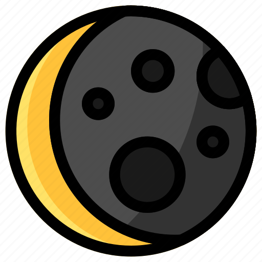 Crescent, moon, star, night, weather icon - Download on Iconfinder
