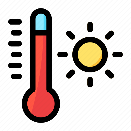 Hot, thermometer, temperature, summer icon - Download on Iconfinder