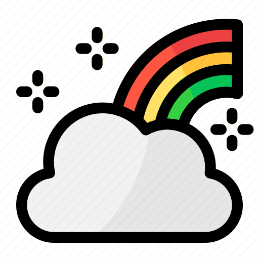 Rainbow, colorful, nature, sky icon - Download on Iconfinder