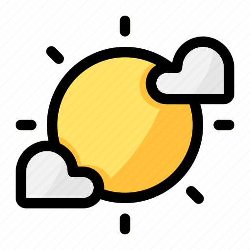 Sunny, sun, weather, cloud icon - Download on Iconfinder