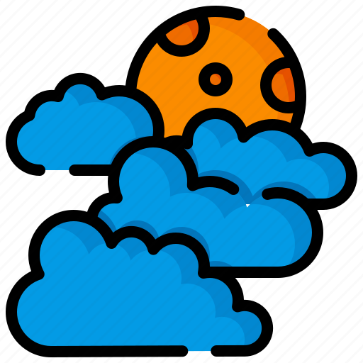 Cloudy, night, sun, weather, rain, cloud icon - Download on Iconfinder