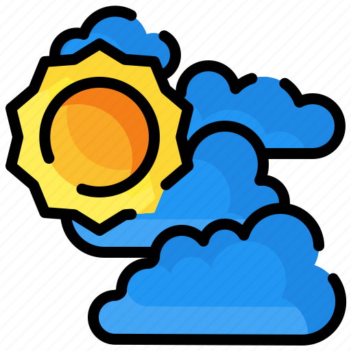 Sun, weather, rain, cloud icon - Download on Iconfinder