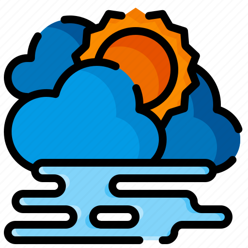 Fog, sun, weather, rain, cloud icon - Download on Iconfinder