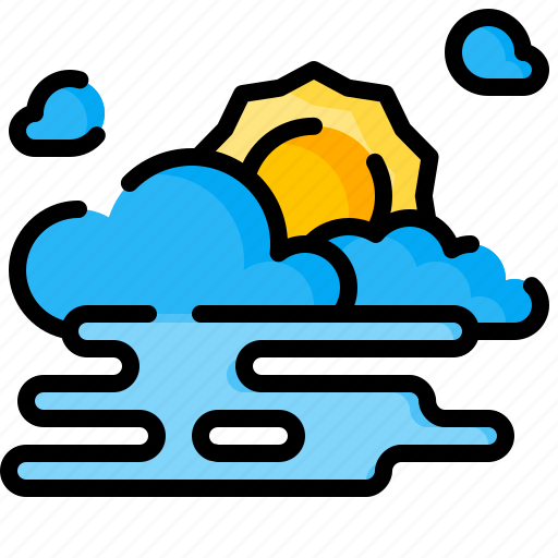 Haze, sun, weather, rain, cloud icon - Download on Iconfinder