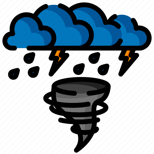 Storm, sun, weather, rain, cloud icon - Download on Iconfinder