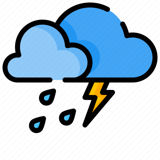 Thunderstorm, sun, weather, rain, cloud icon - Download on Iconfinder