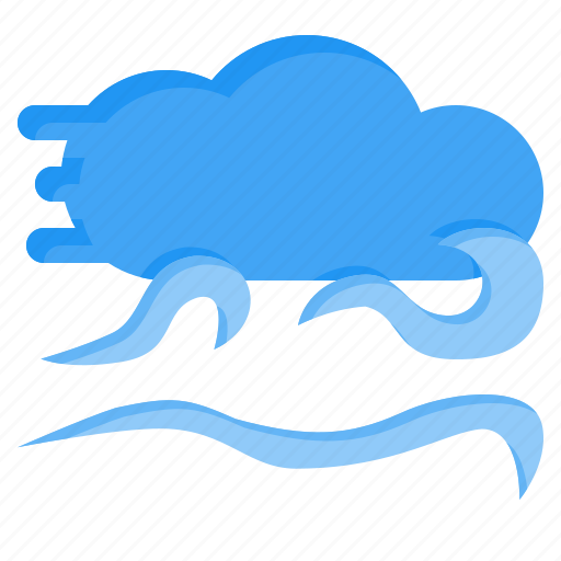 Windy, sun, weather, rain, cloud icon - Download on Iconfinder