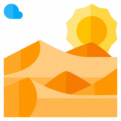 Desert, sun, weather, rain, cloud icon - Download on Iconfinder
