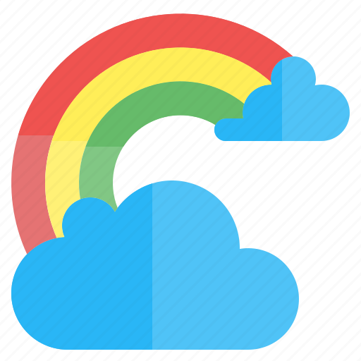Rainbow, sun, weather, rain, cloud icon - Download on Iconfinder