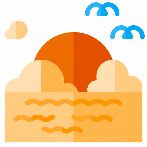 Sunset, sun, weather, rain, cloud icon - Download on Iconfinder