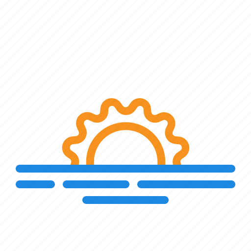 Forecast, season, sunrise, sunset, temperature, weather icon - Download on Iconfinder