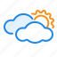 cloud, forecast, season, temperature, warm, weather 