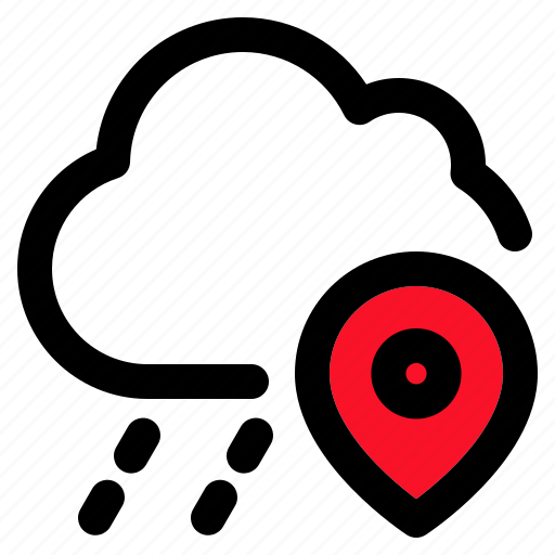 Cloud, gps, placeholder, pin, location icon - Download on Iconfinder