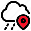 cloud, gps, placeholder, pin, location 