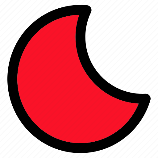 Moon, night, weather, half, phase icon - Download on Iconfinder