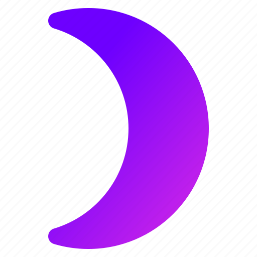 Moon, night, mode, half, star icon - Download on Iconfinder