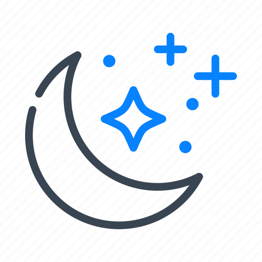 Moon, stars, night icon - Download on Iconfinder