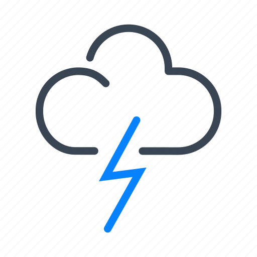Weather, storm, stormy, thunder, lightening icon - Download on Iconfinder