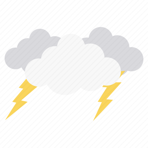 Lightning, cloud, forecast, storm, thunder, weather icon - Download on Iconfinder