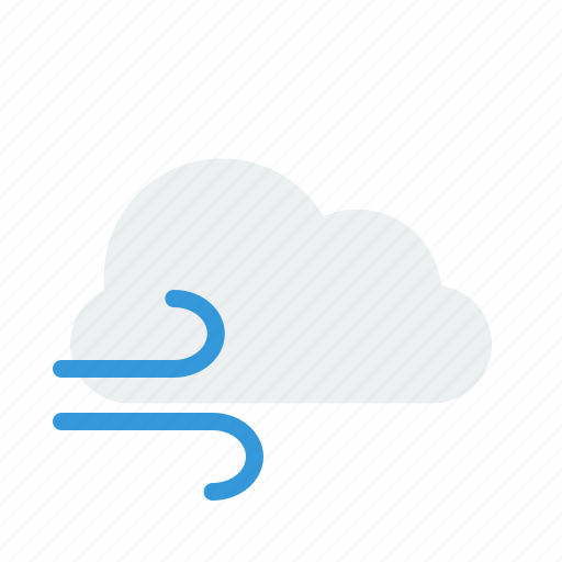 Cloud, cloudy, forecast, weather, wind, windy icon - Download on Iconfinder