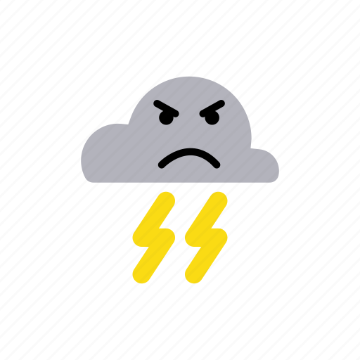 Weather, forecast, storm, thunder, lightning icon - Download on Iconfinder