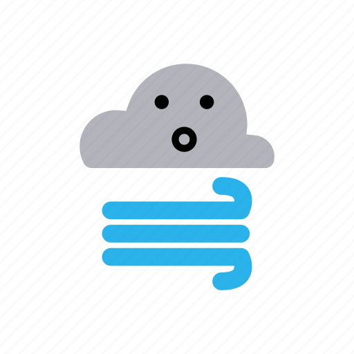 Weather, forecast, cloudy, wind, windy icon - Download on Iconfinder