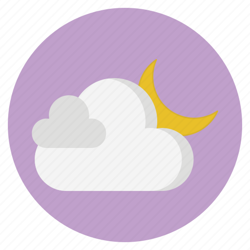 Cloud, forecast, moon, nature, weather icon - Download on Iconfinder