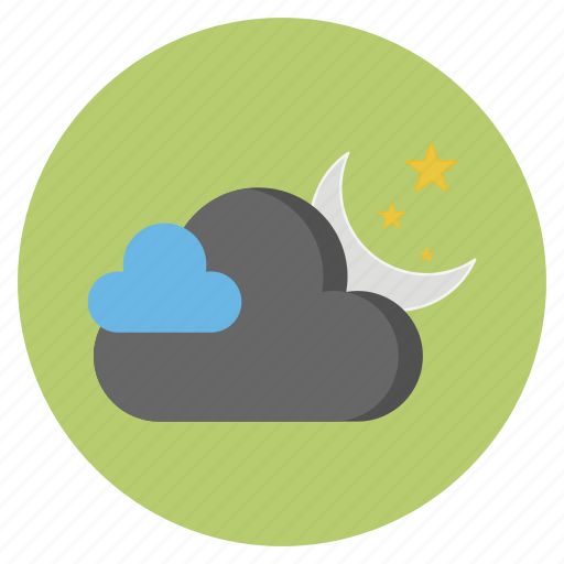 Cloud, forecast, moon, nature, stars, weather icon - Download on Iconfinder
