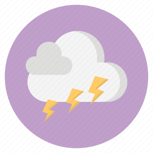 Cloud, forecast, nature, thunder, weather icon - Download on Iconfinder