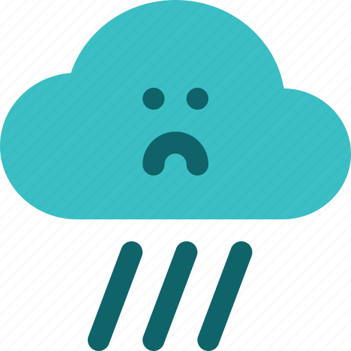 Rainfall, rain, cold, overcast, cloud, element, weather icon - Download on Iconfinder