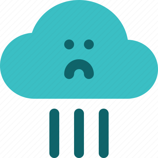 Rainfall, raindrop, rain, overcast, cloud, element, weather icon - Download on Iconfinder