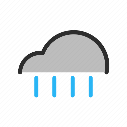 Cloud, filled, forecast, line, rain, rainy, weather icon - Download on Iconfinder
