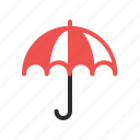 filled, forecast, line, rainy, sunny, umbrella, weather
